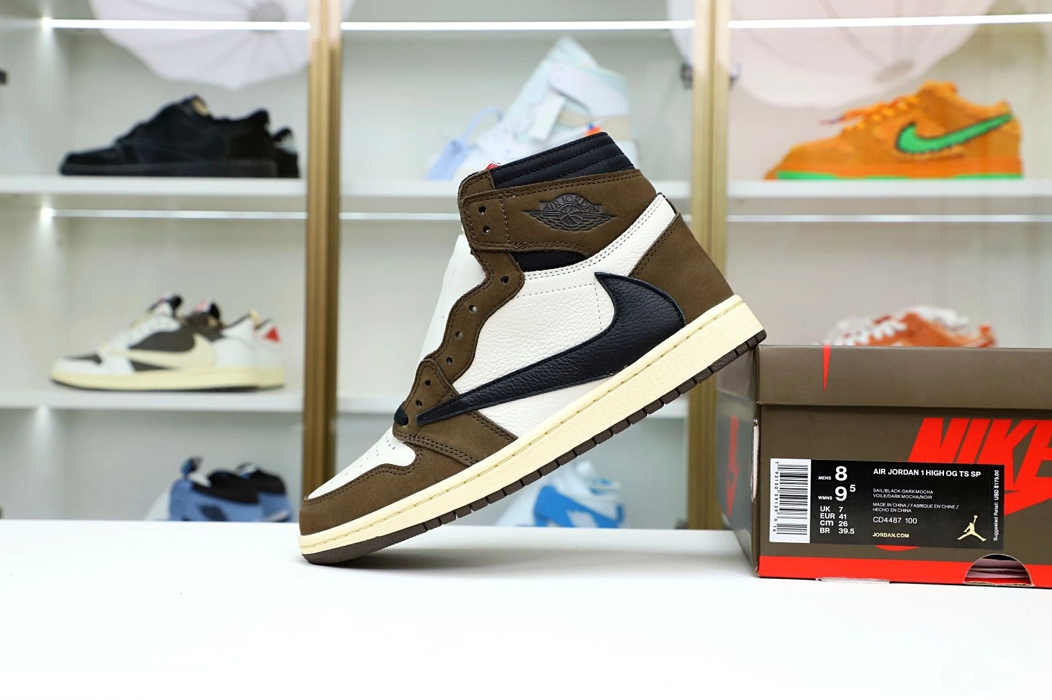 AIR SCOTT JORDAN TRAVIS RETRO 1 HIGH X 'MOCHA' OG 1027